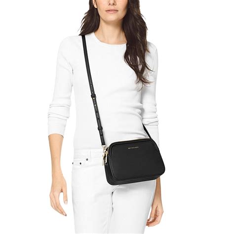 michael kors houston large leather crossbody|Michael Kors Crossbody thick strap.